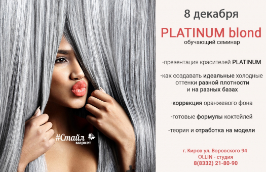 Презентация линии красителей PLATINUM